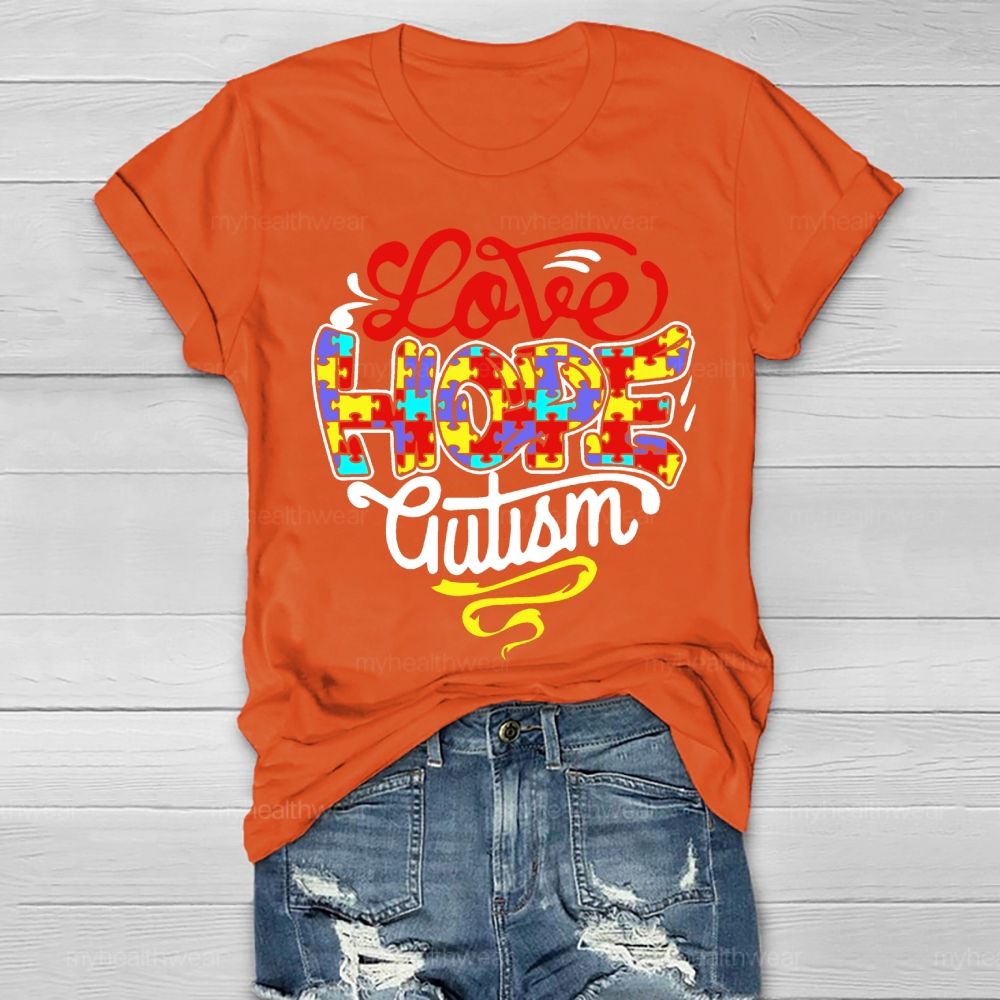 Love Hope Autism Healthwear T-shirt