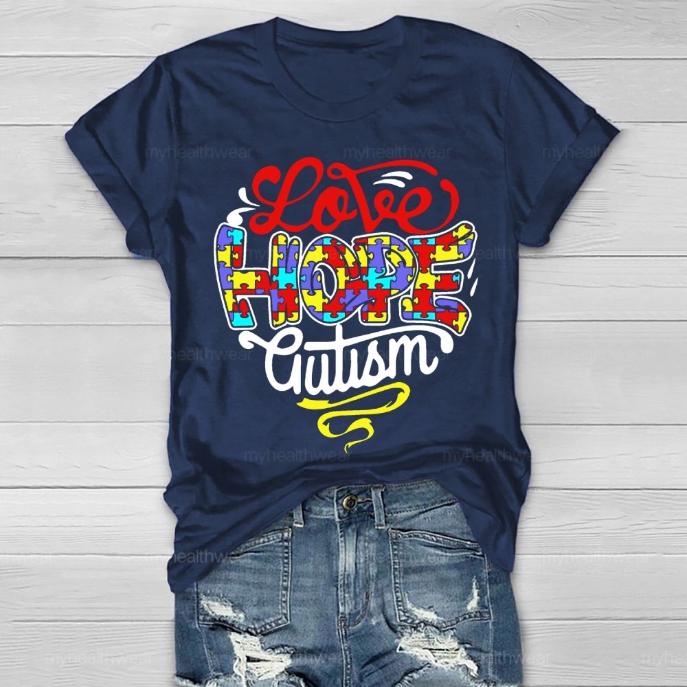 Love Hope Autism Healthwear T-shirt
