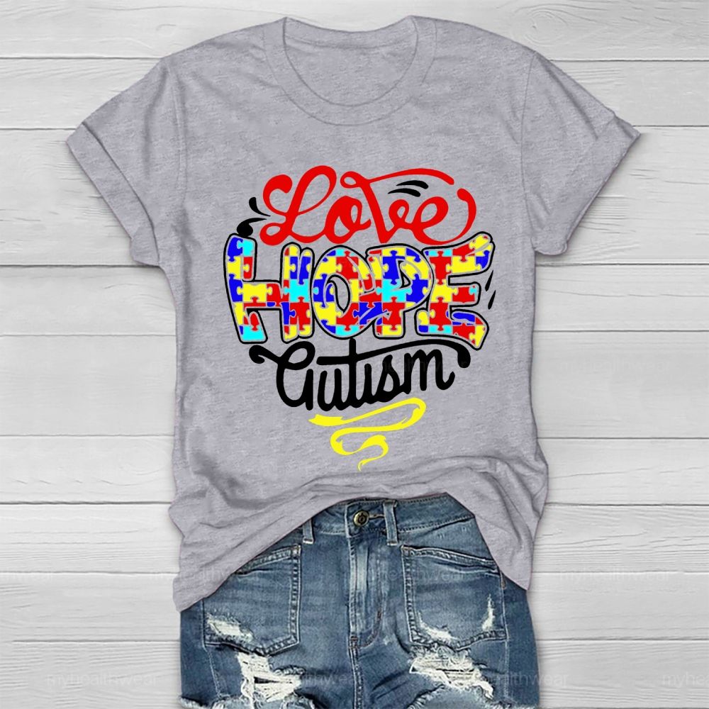 Love Hope Autism Healthwear T-shirt