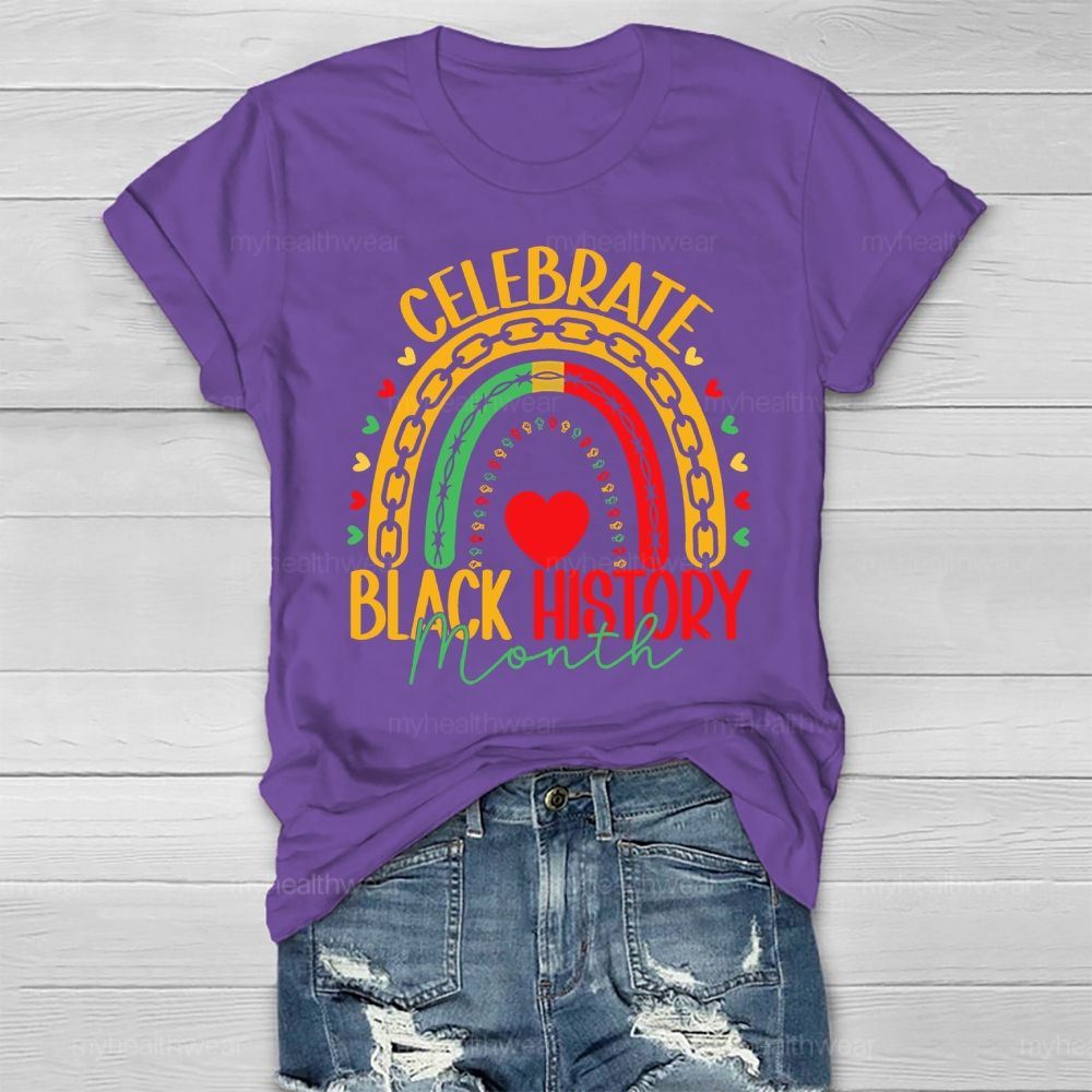 Celebrate Black History Month Healthwear T-shirt