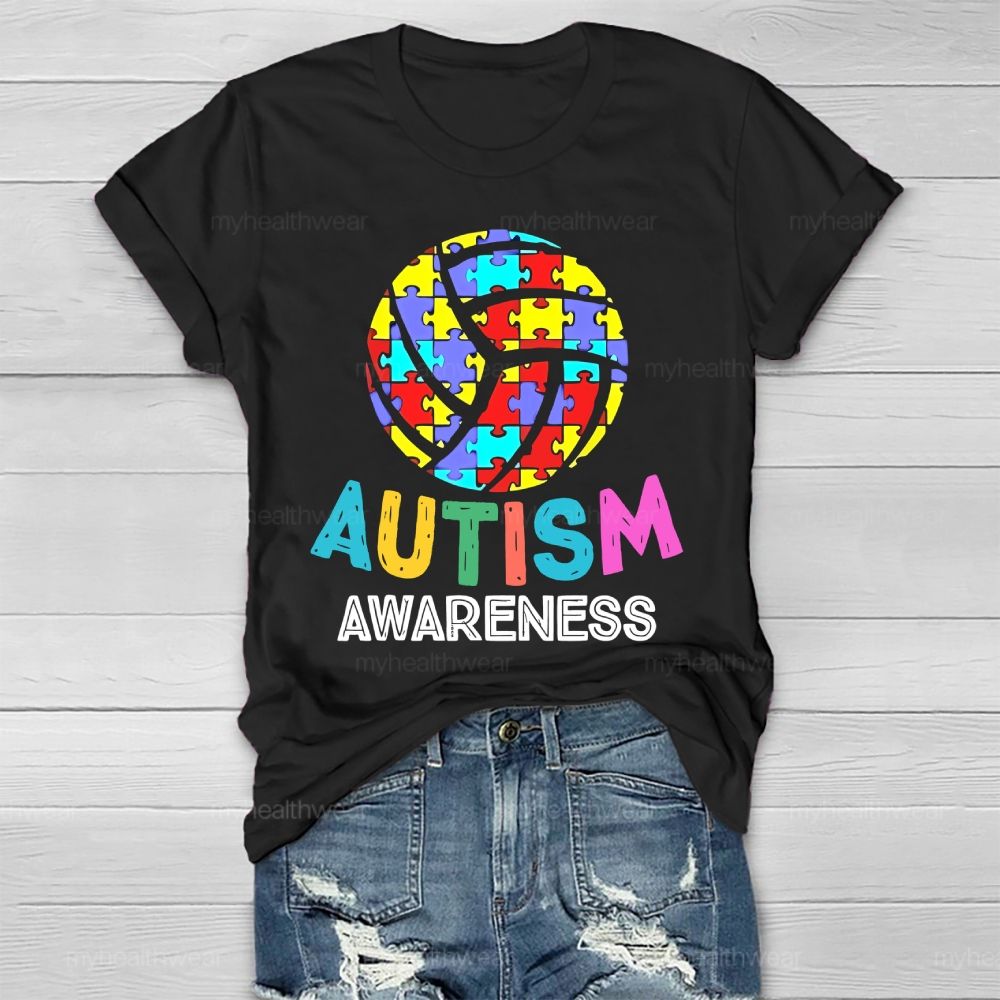 Autism Awareness Puzzle Ball Healthwear T-shirt