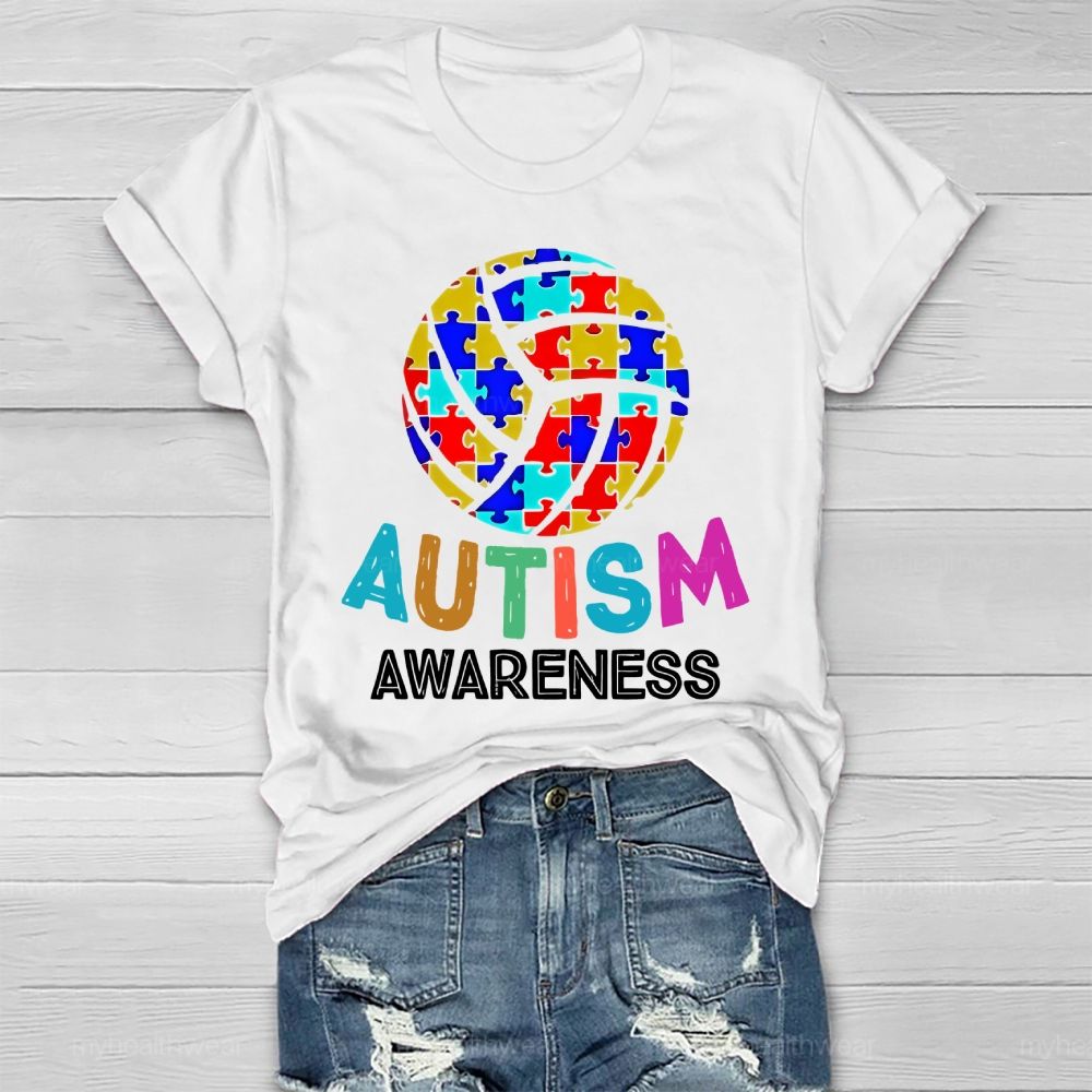 Autism Awareness Puzzle Ball Healthwear T-shirt