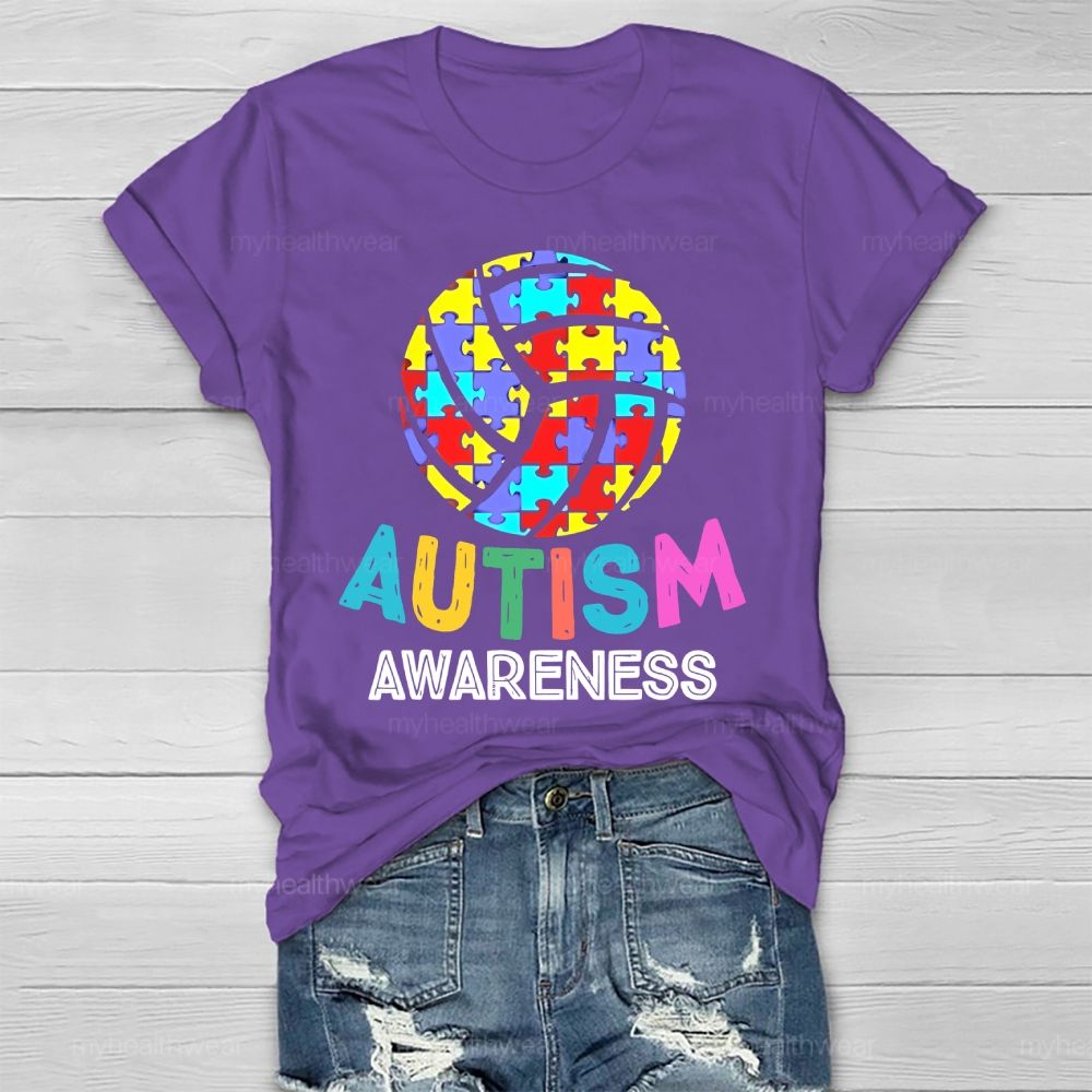 Autism Awareness Puzzle Ball Healthwear T-shirt