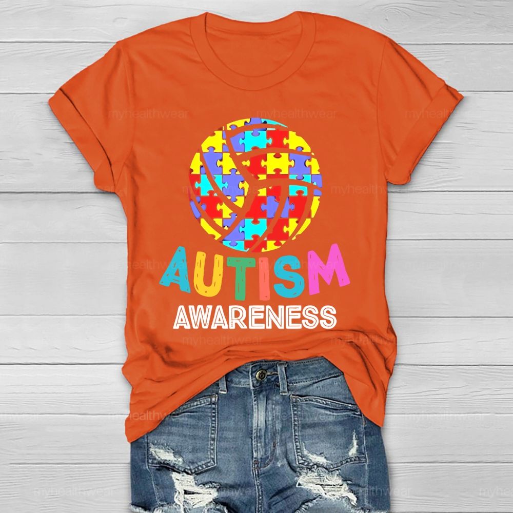 Autism Awareness Puzzle Ball Healthwear T-shirt