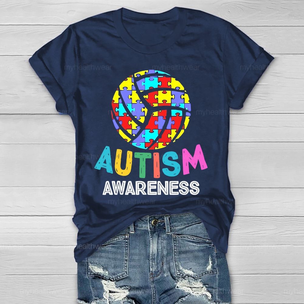 Autism Awareness Puzzle Ball Healthwear T-shirt