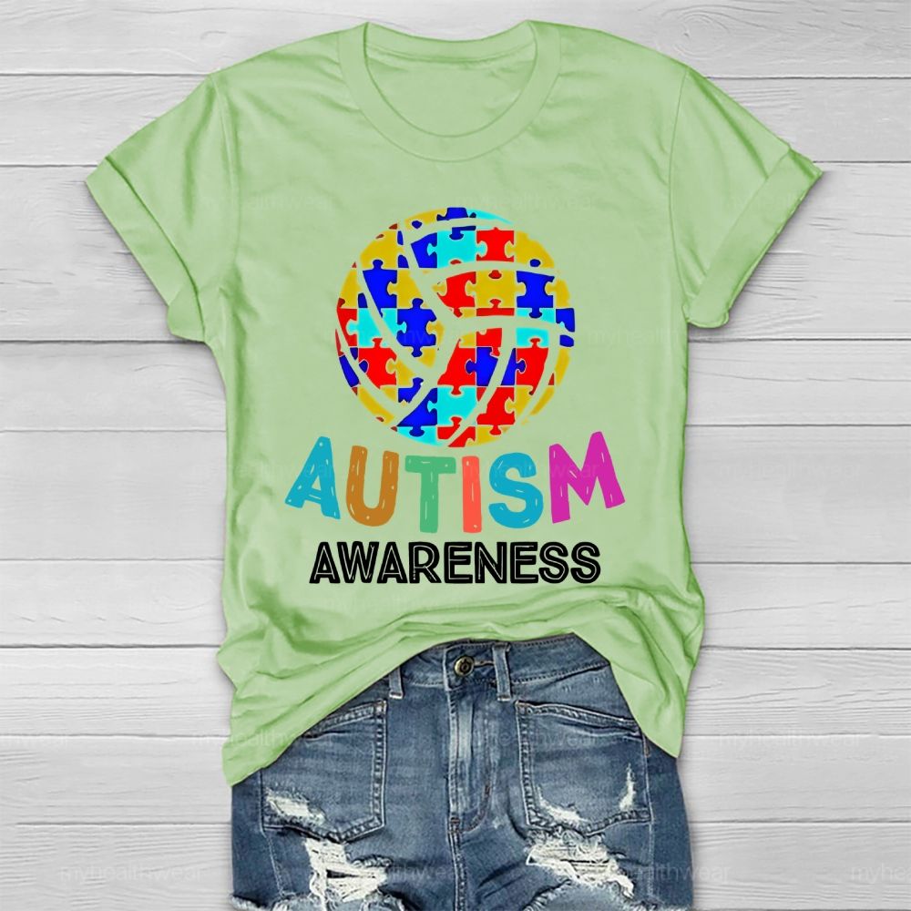 Autism Awareness Puzzle Ball Healthwear T-shirt