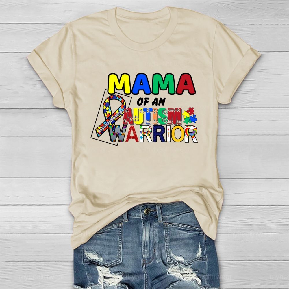Personalized Mama Of An Autism Warrior Healthwear T-shirt