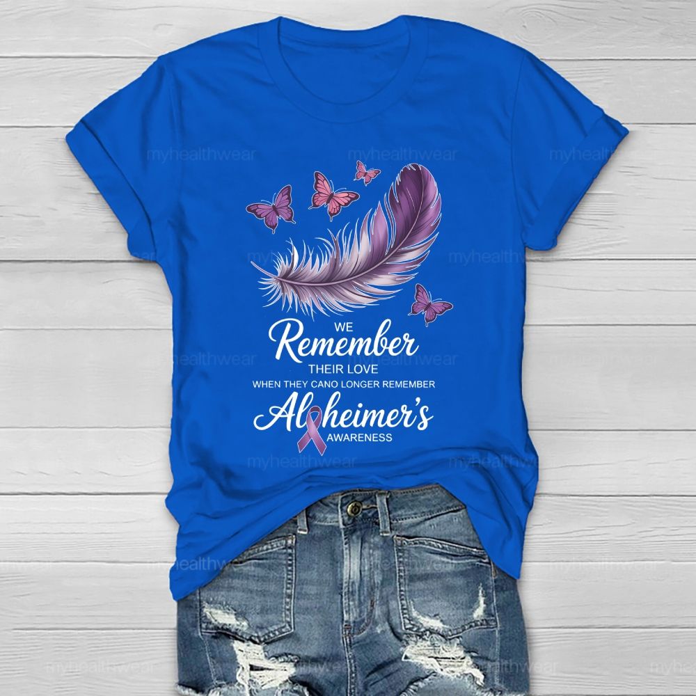 We Remember Their Love Alzheimer Healthwear T-shirt