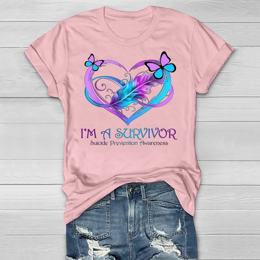 I'm A Survivor Suicide Prevention Awareness Healthwear T-shirt