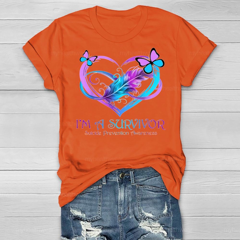 I'm A Survivor Suicide Prevention Awareness Healthwear T-shirt