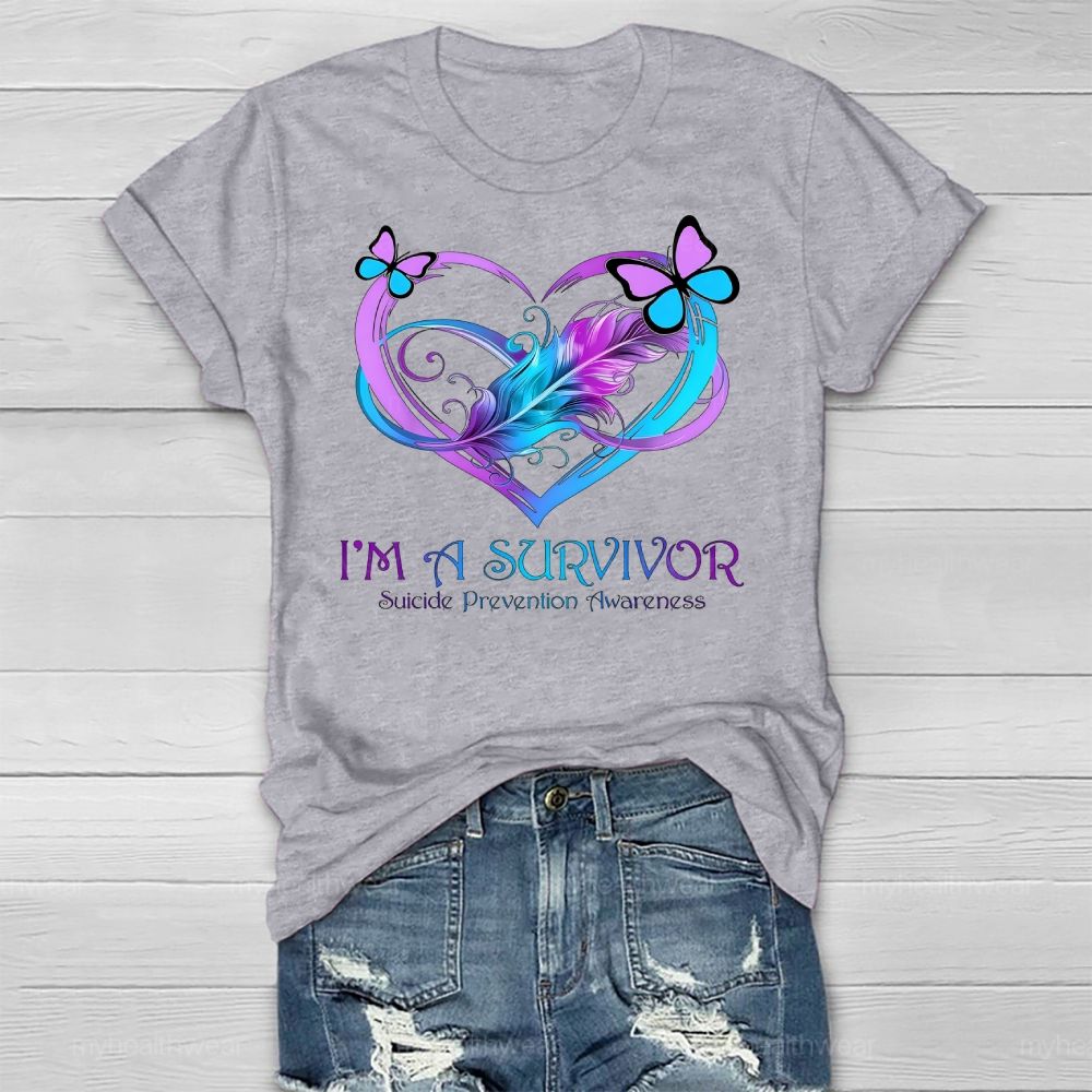 I'm A Survivor Suicide Prevention Awareness Healthwear T-shirt