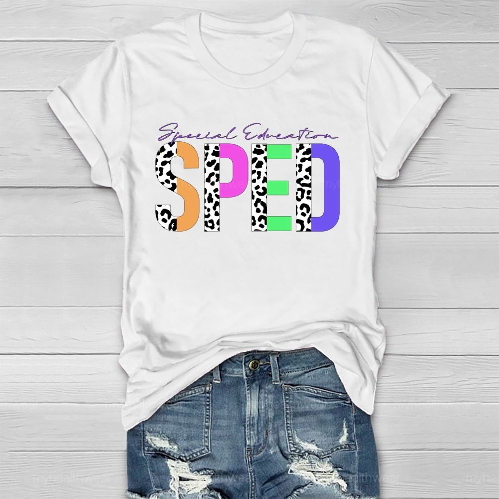 Special Education SPED Healthwear T-shirt