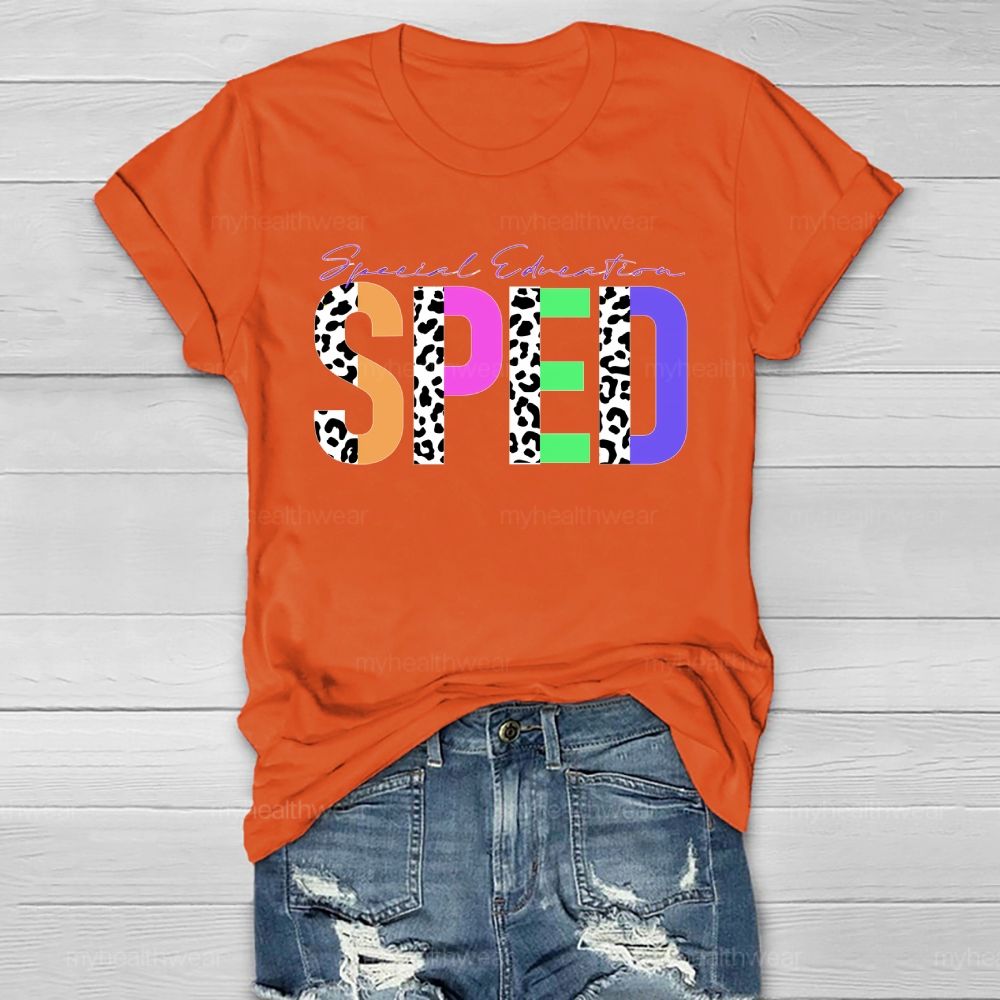 Special Education SPED Healthwear T-shirt