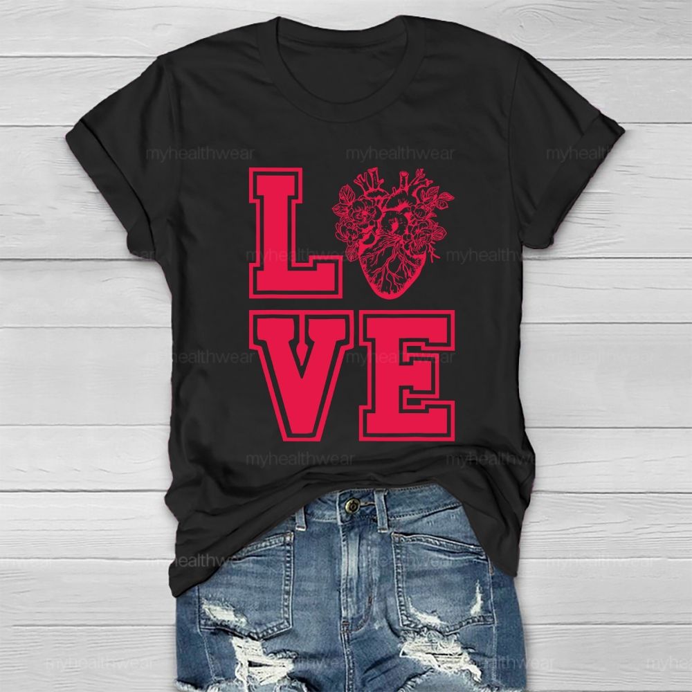 Love Heart Healthwear T-shirt