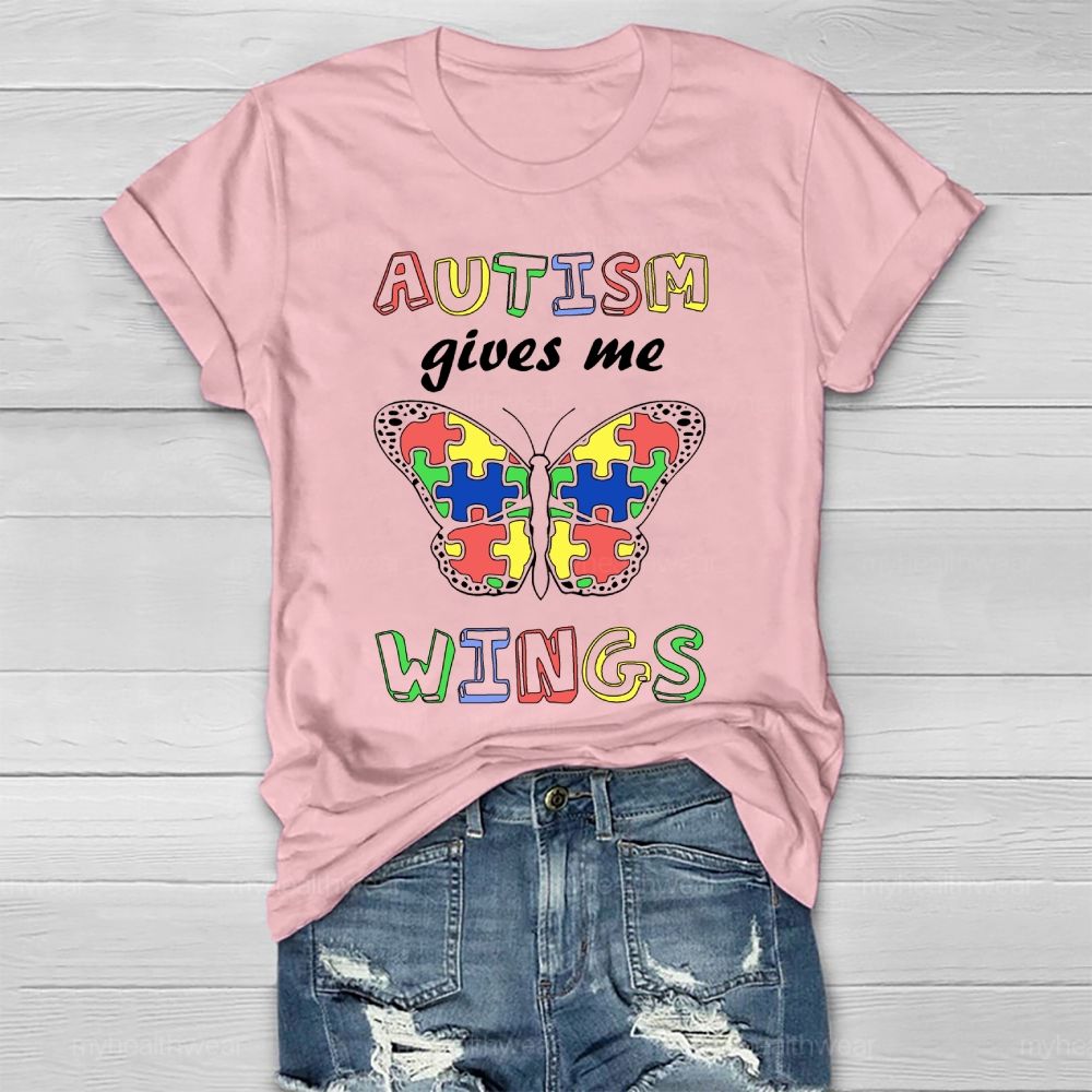Autism Gives Me Wings Healthwear T-shirt
