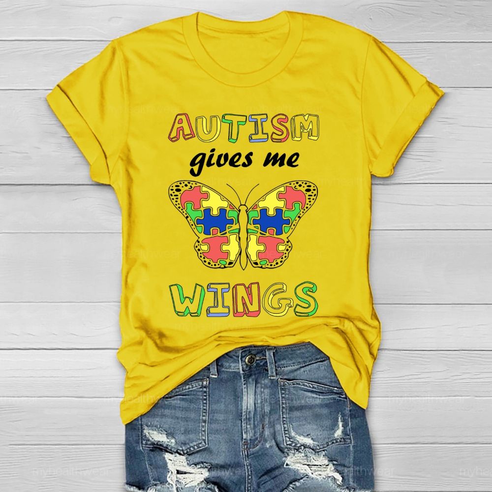 Autism Gives Me Wings Healthwear T-shirt