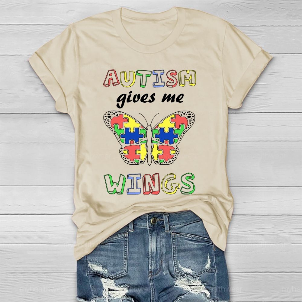Autism Gives Me Wings Healthwear T-shirt
