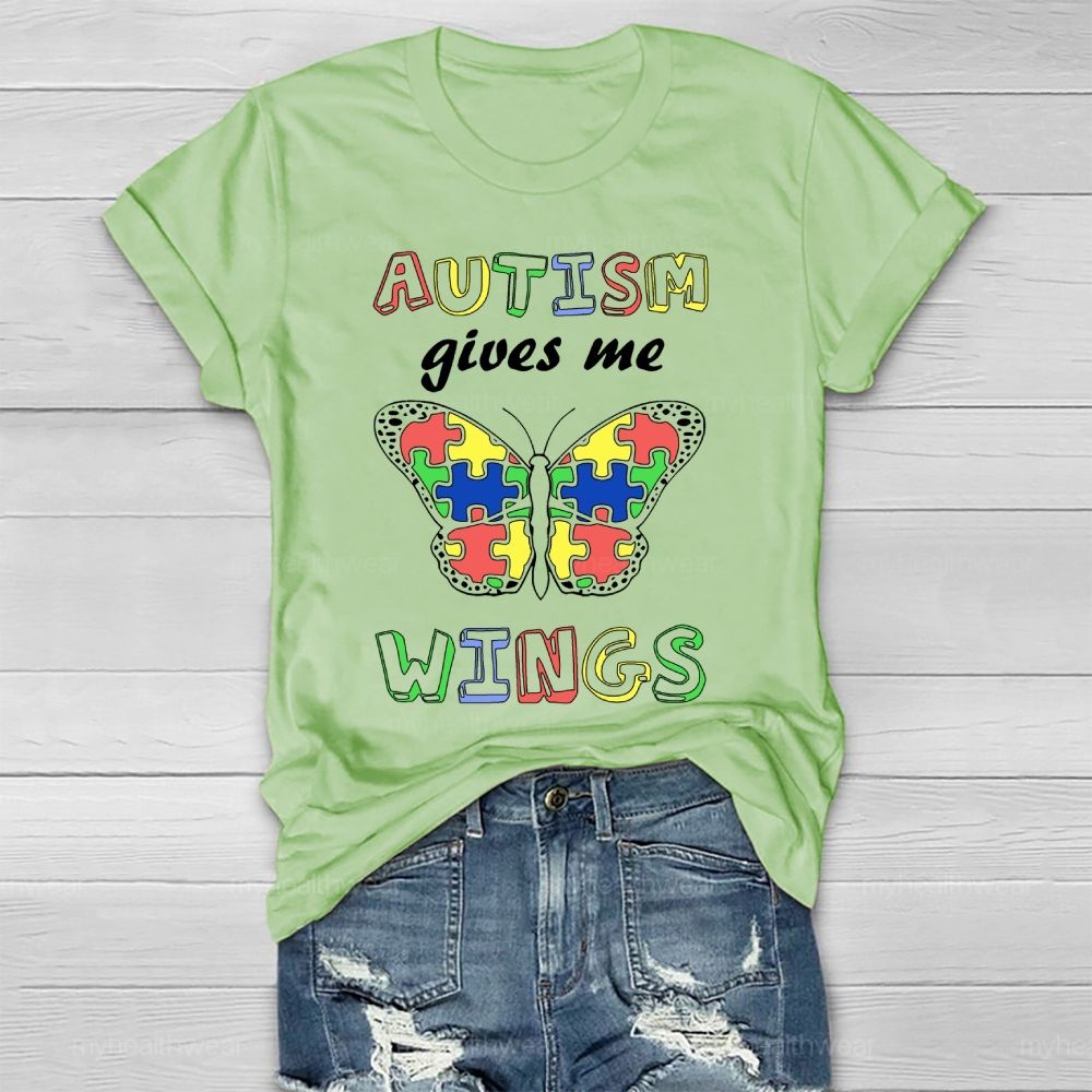 Autism Gives Me Wings Healthwear T-shirt