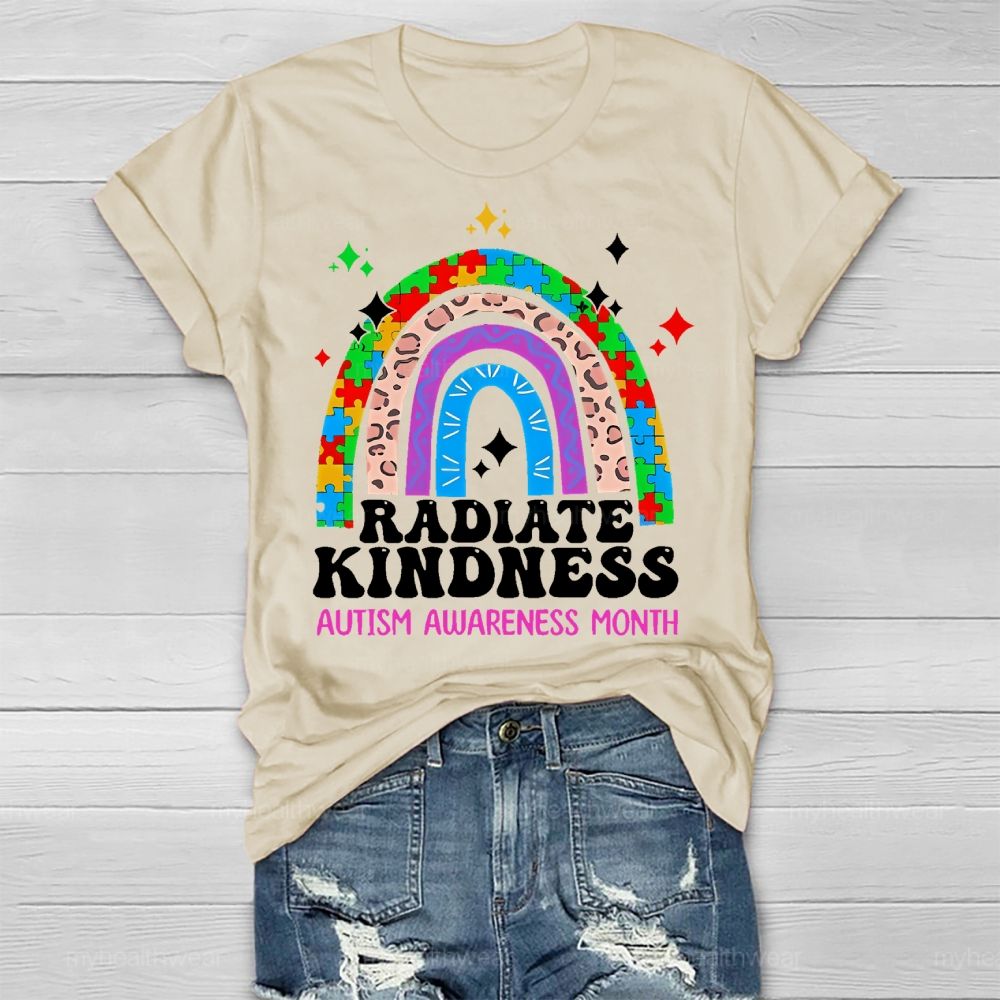 Radiate Kindness Autism Awareness Month Healthwear T-shirt