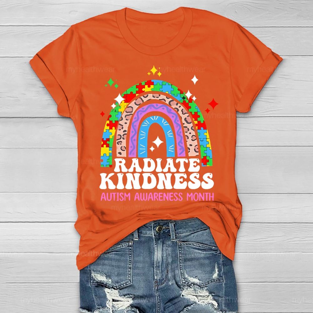 Radiate Kindness Autism Awareness Month Healthwear T-shirt