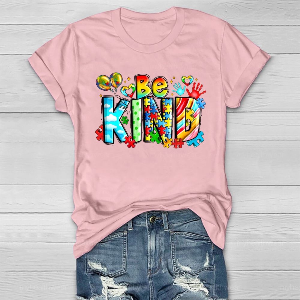Be Kind Puzzle Healthwear T-shirt