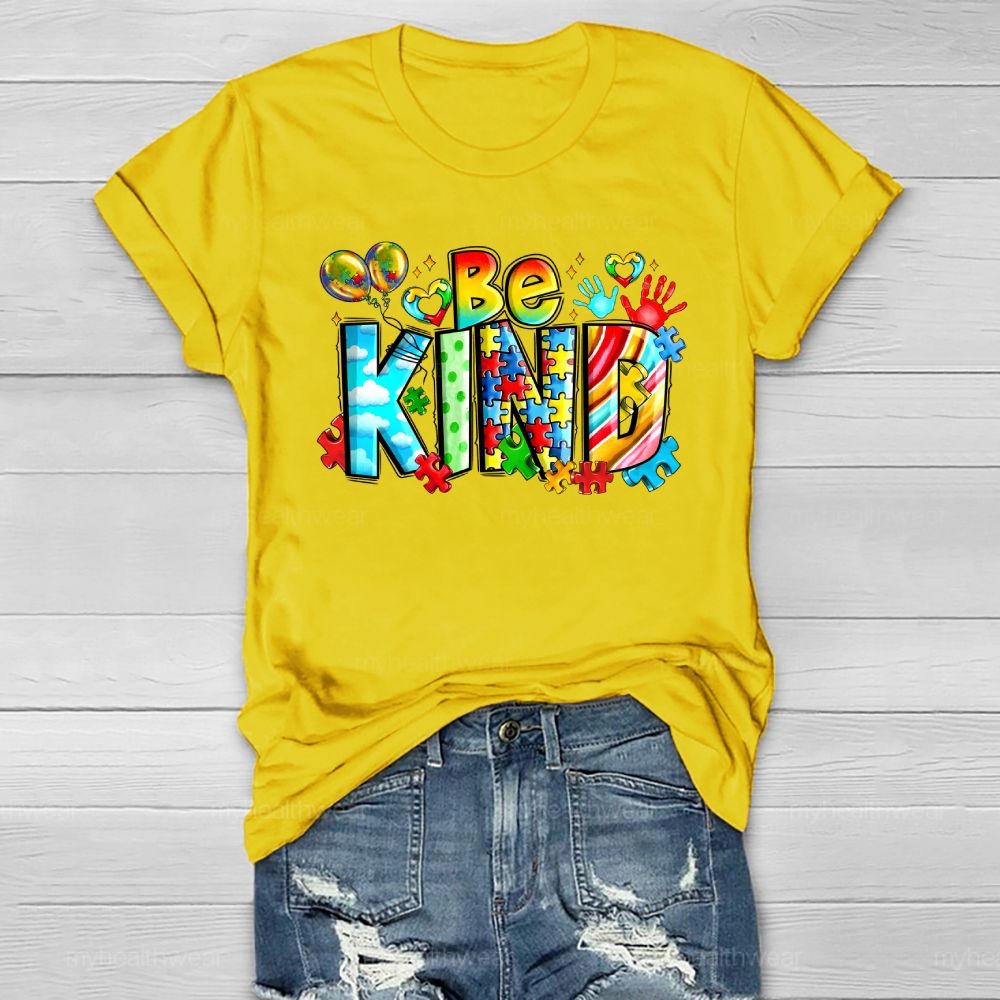 Be Kind Puzzle Healthwear T-shirt