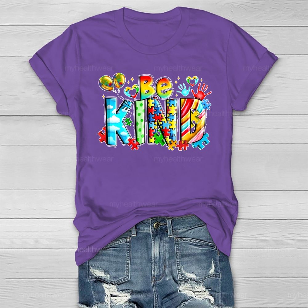 Be Kind Puzzle Healthwear T-shirt
