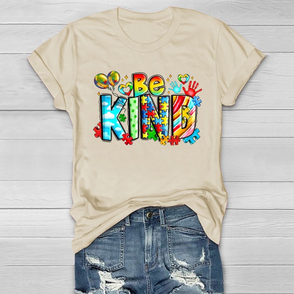 Be Kind Puzzle Healthwear T-shirt