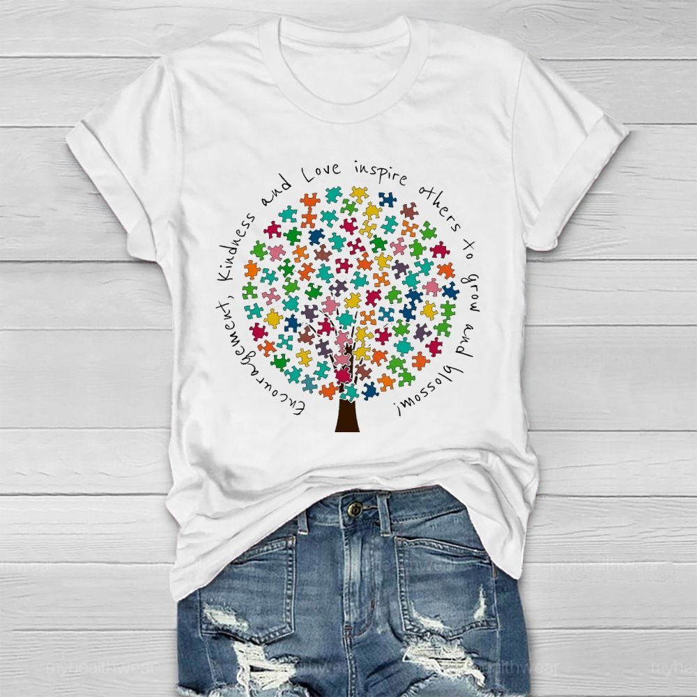Encouragement Kindness And Love Inspire Others To Grow And Blossom Healthwear T-shirt