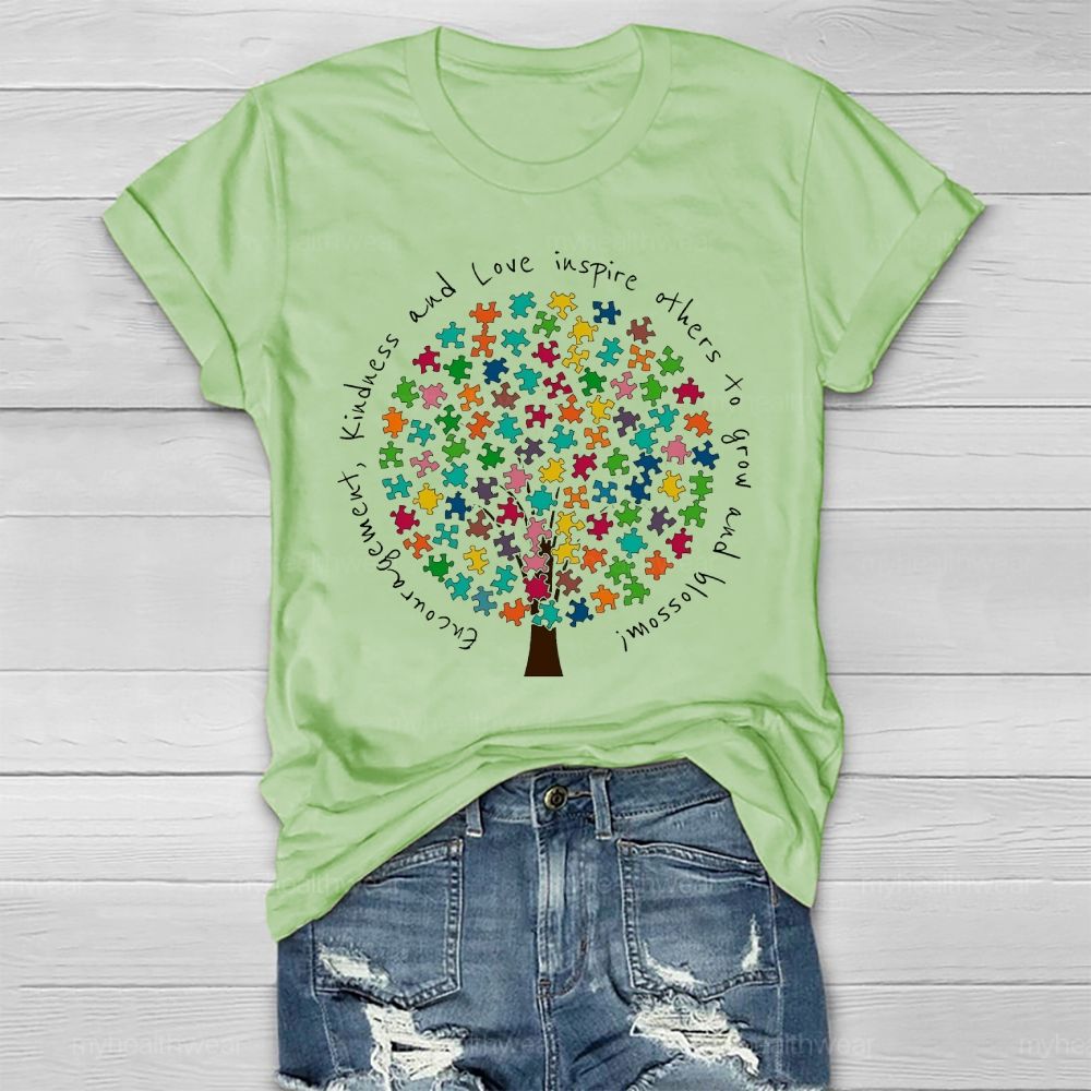 Encouragement Kindness And Love Inspire Others To Grow And Blossom Healthwear T-shirt