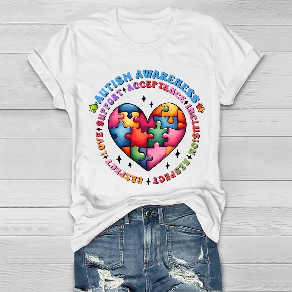 Autism Awareness Acceptance Healthwear T-shirt