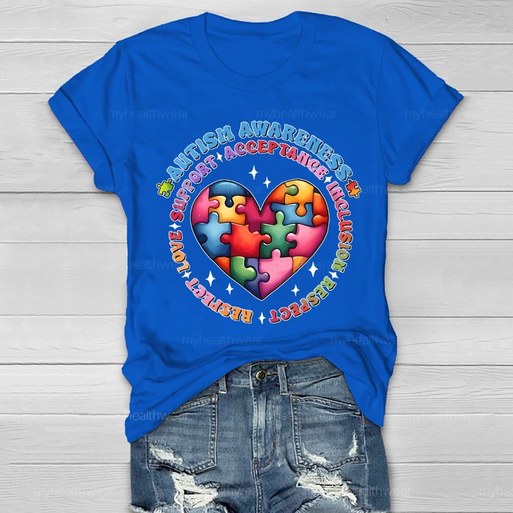 Autism Awareness Acceptance Healthwear T-shirt
