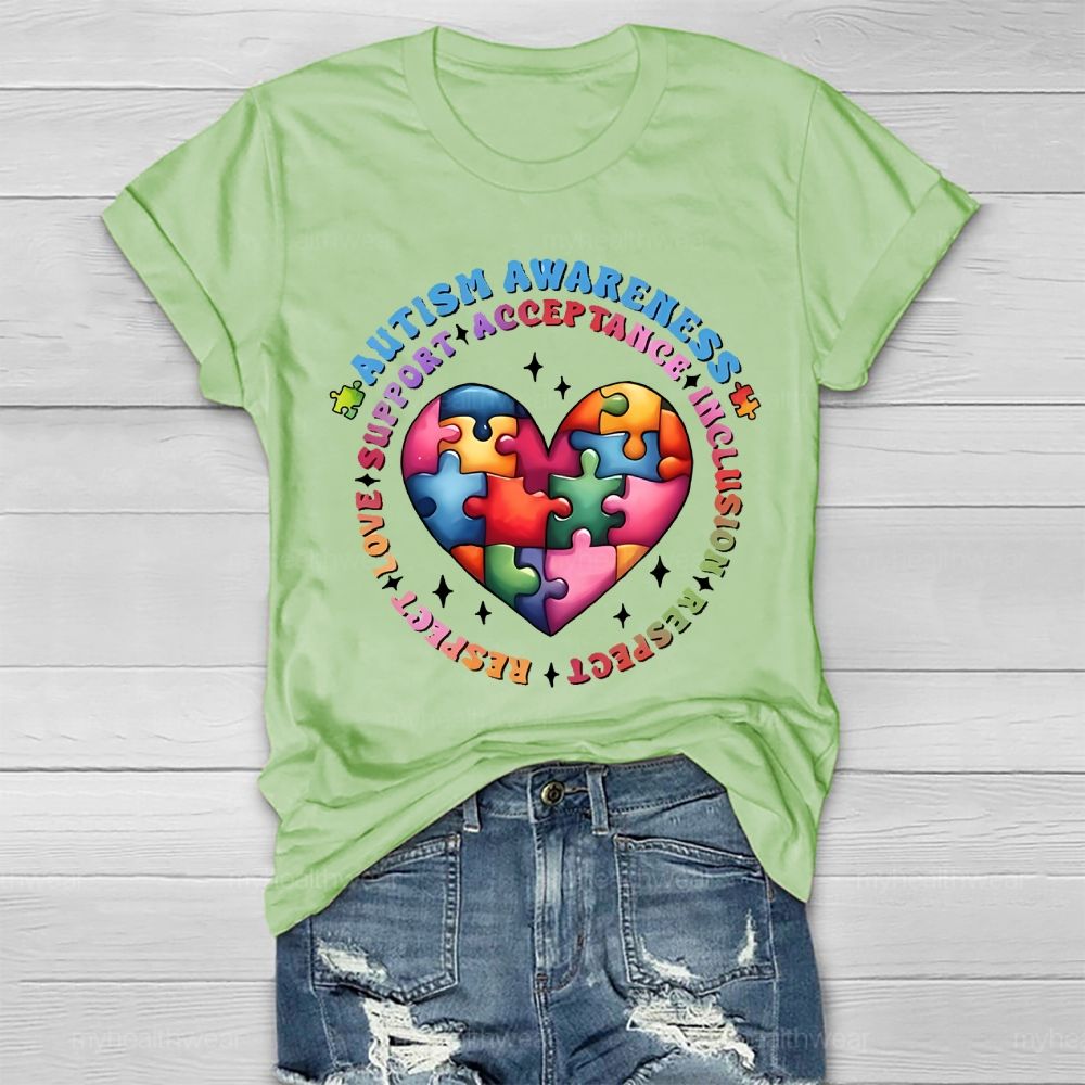 Autism Awareness Acceptance Healthwear T-shirt