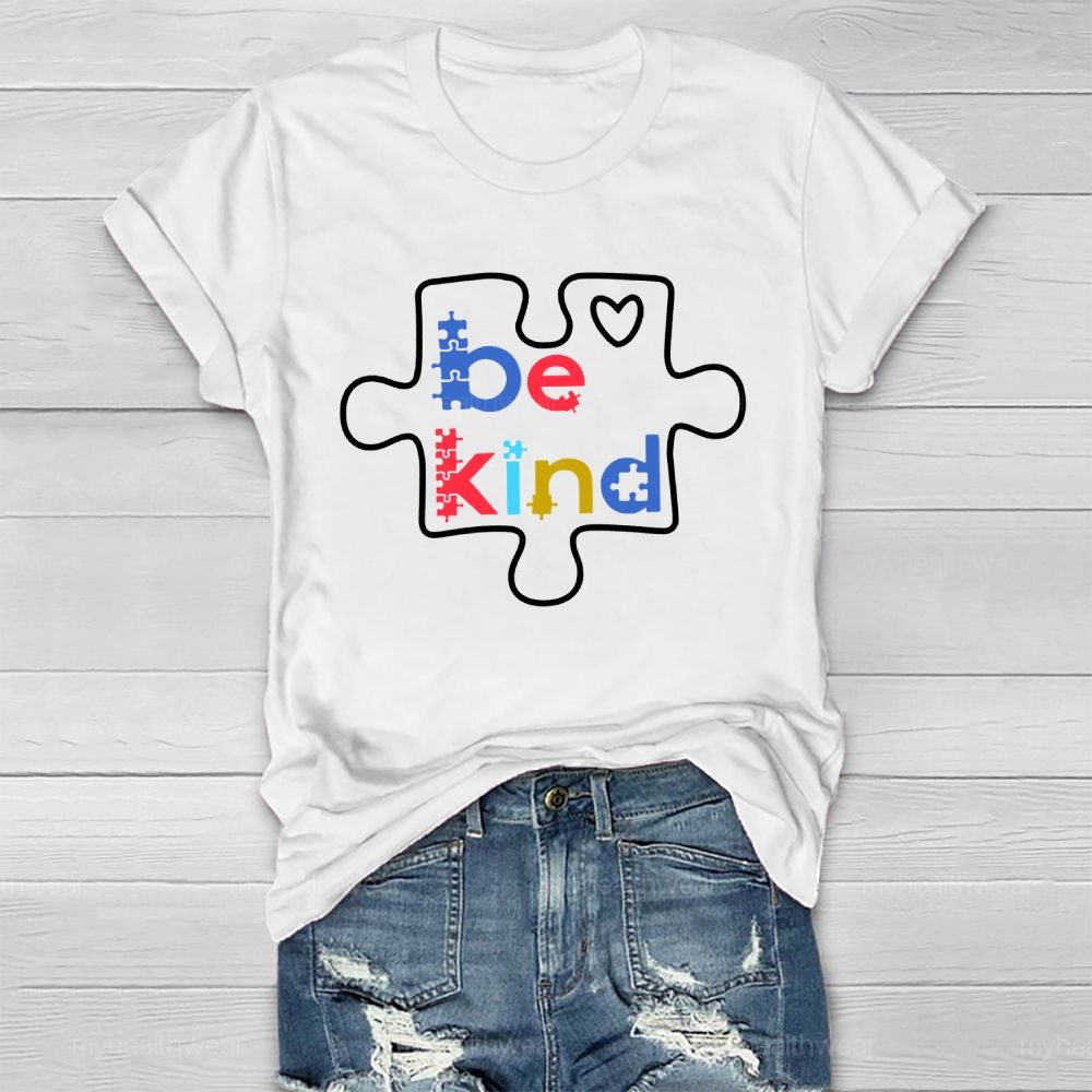 Be Kind Puzzle Healthwear T-shirt