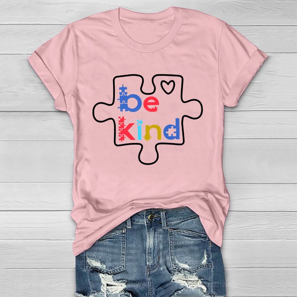 Be Kind Puzzle Healthwear T-shirt