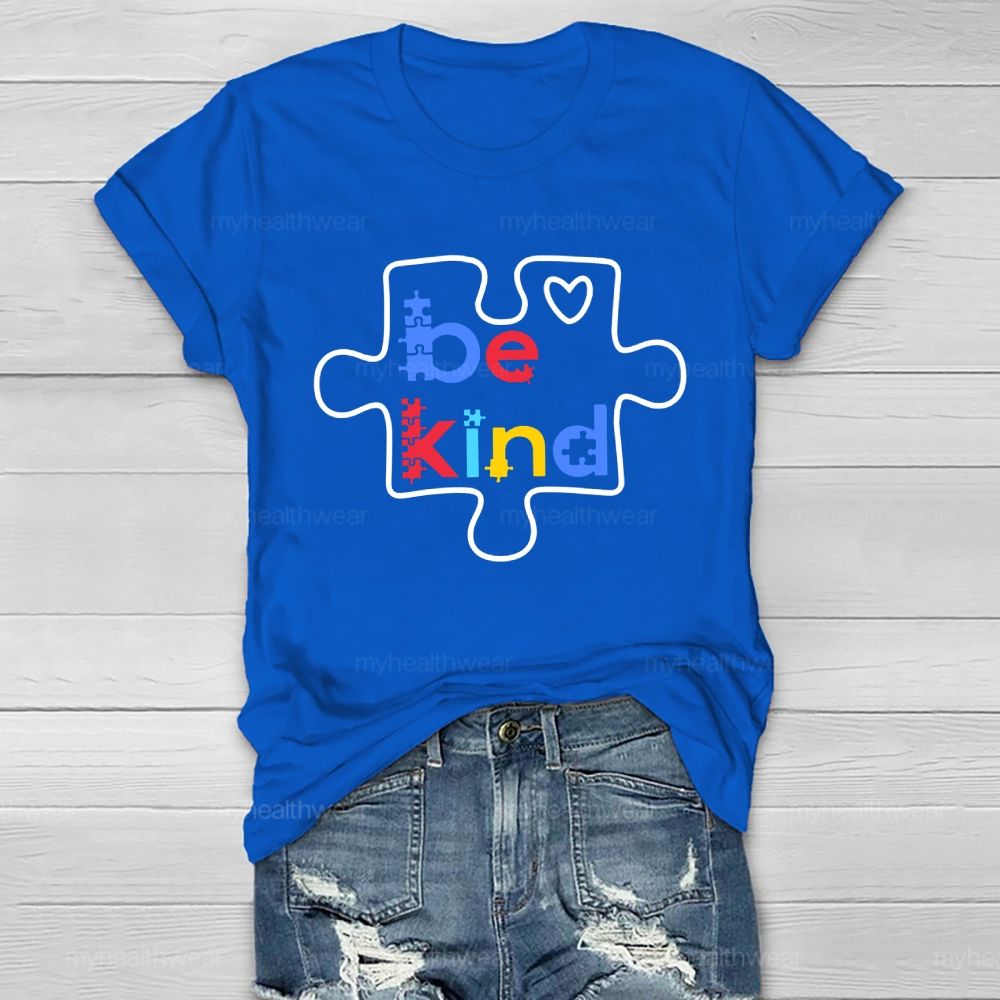 Be Kind Puzzle Healthwear T-shirt
