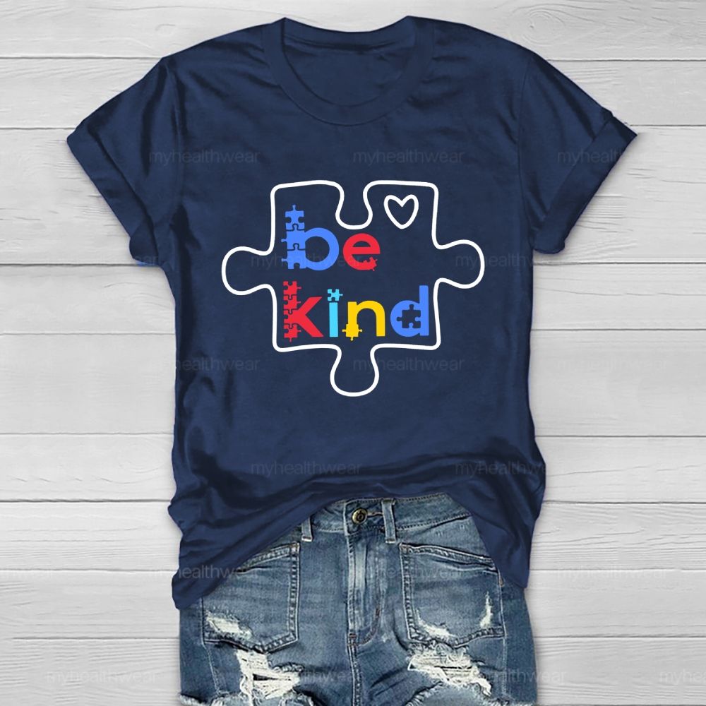 Be Kind Puzzle Healthwear T-shirt