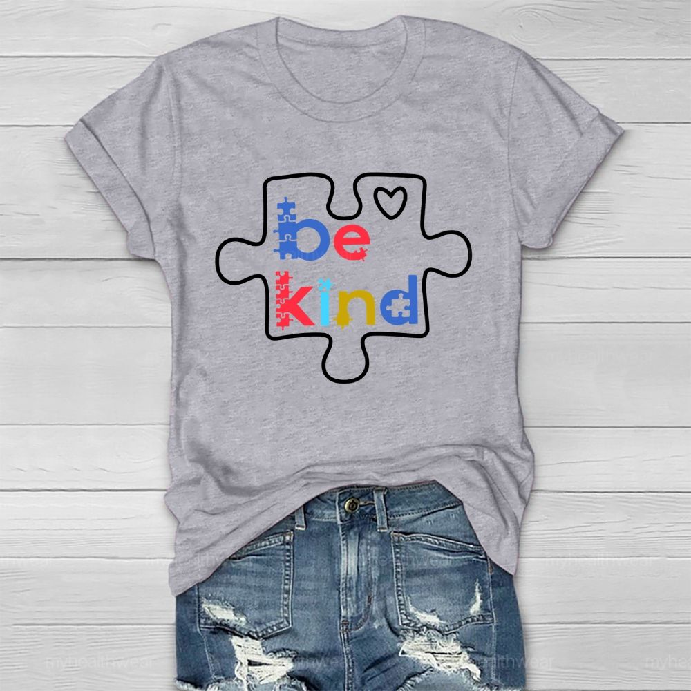 Be Kind Puzzle Healthwear T-shirt