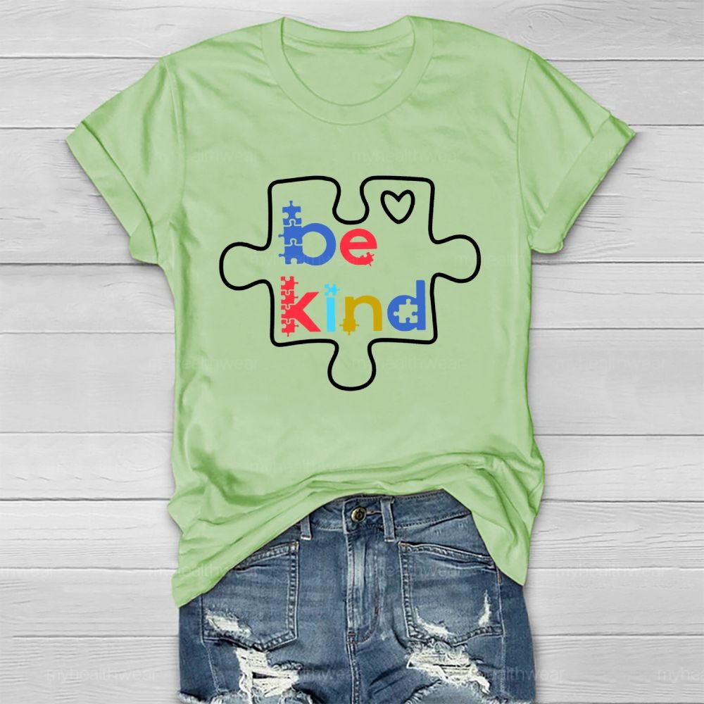 Be Kind Puzzle Healthwear T-shirt