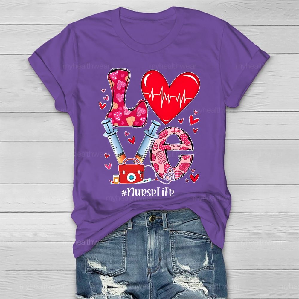 Love Nurse Life Healthwear T-shirt