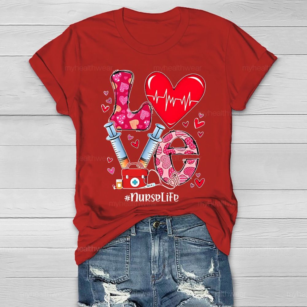 Love Nurse Life Healthwear T-shirt