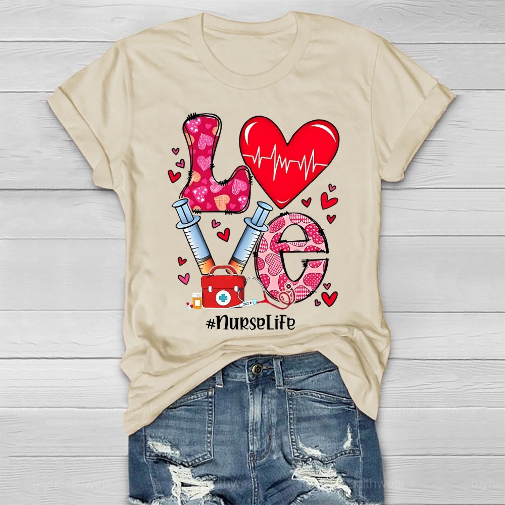 Love Nurse Life Healthwear T-shirt