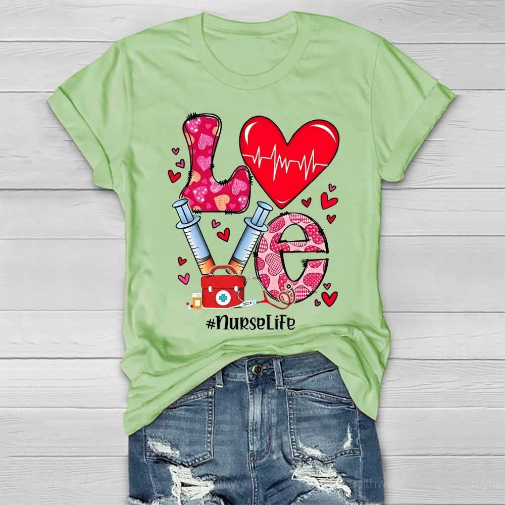 Love Nurse Life Healthwear T-shirt