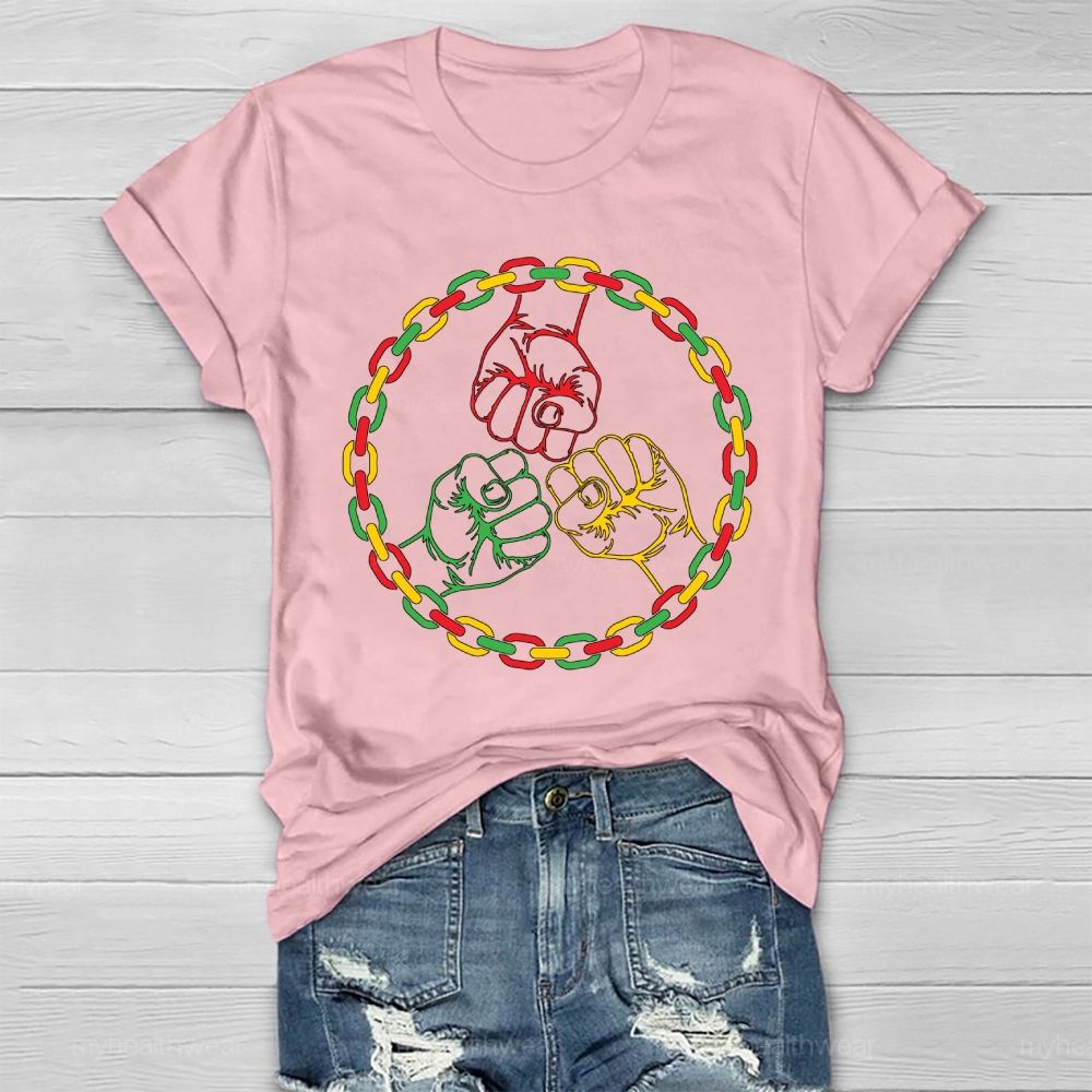Black History Fist Healthwear T-shirt