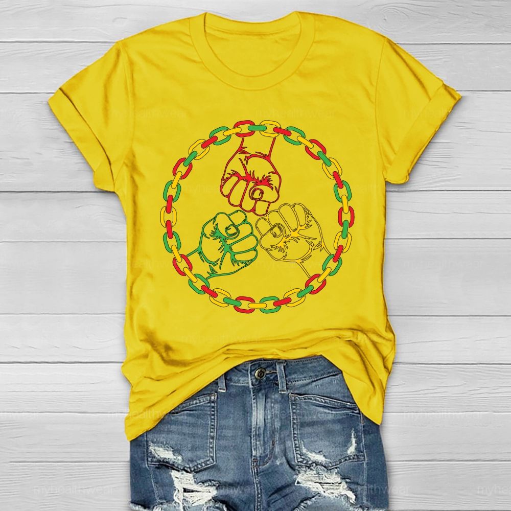Black History Fist Healthwear T-shirt