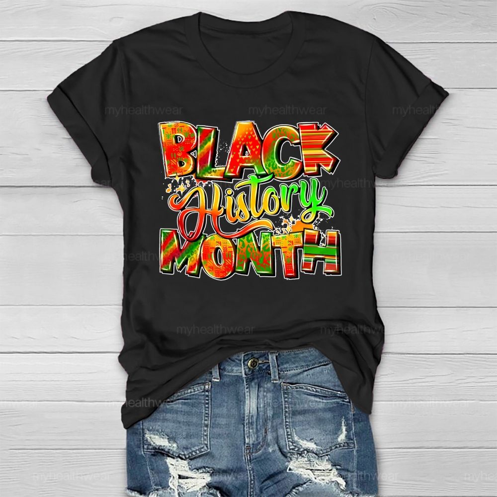 Black History Month Healthwear T-shirt