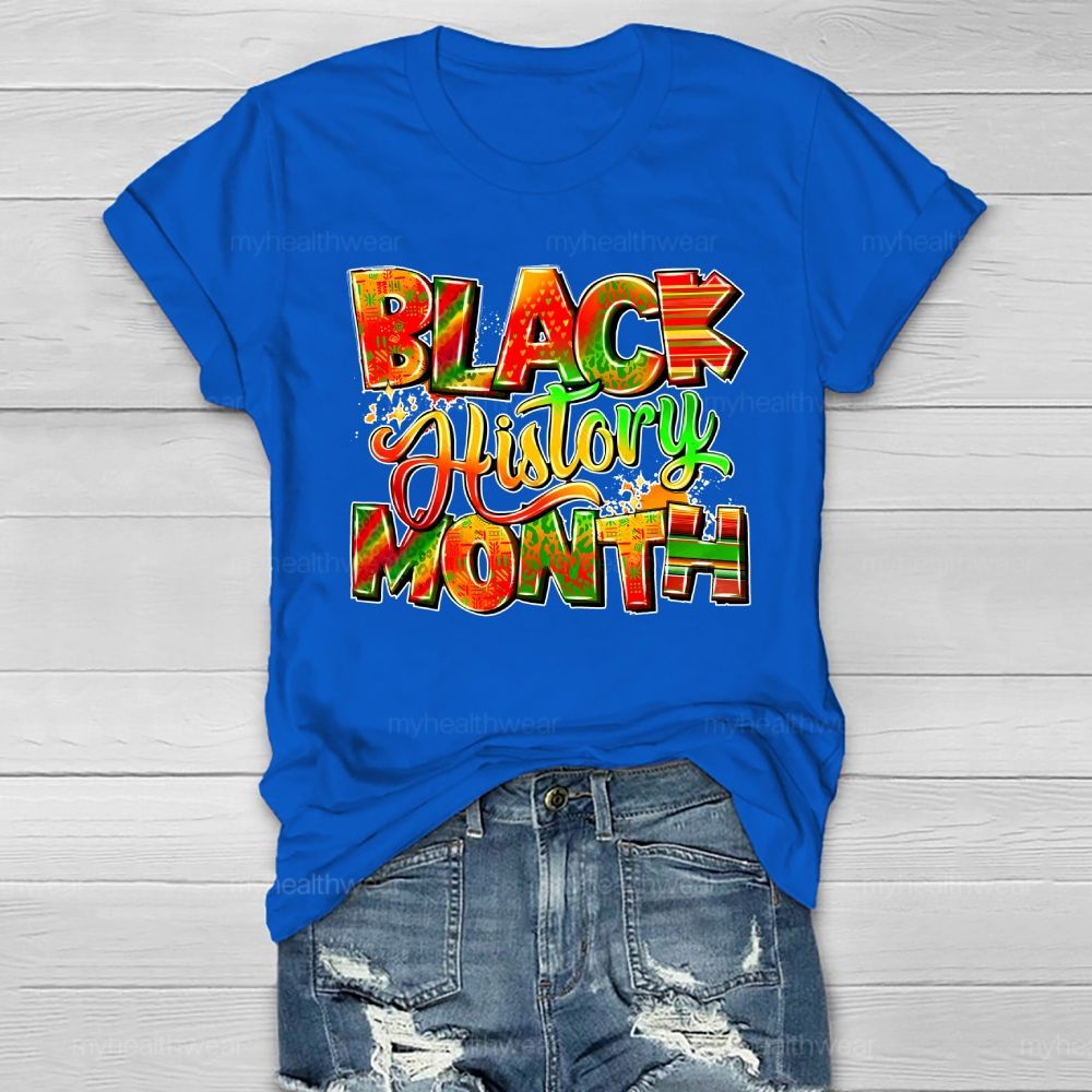 Black History Month Healthwear T-shirt