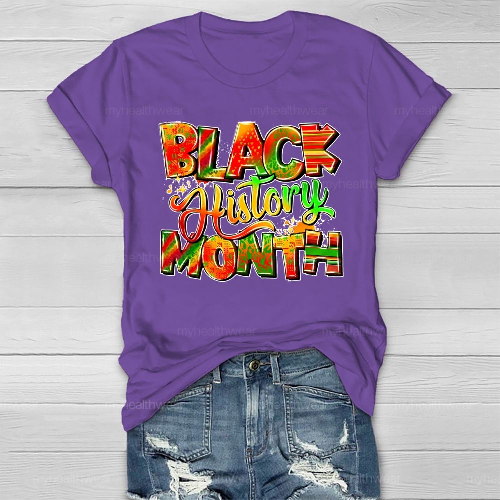Black History Month Healthwear T-shirt