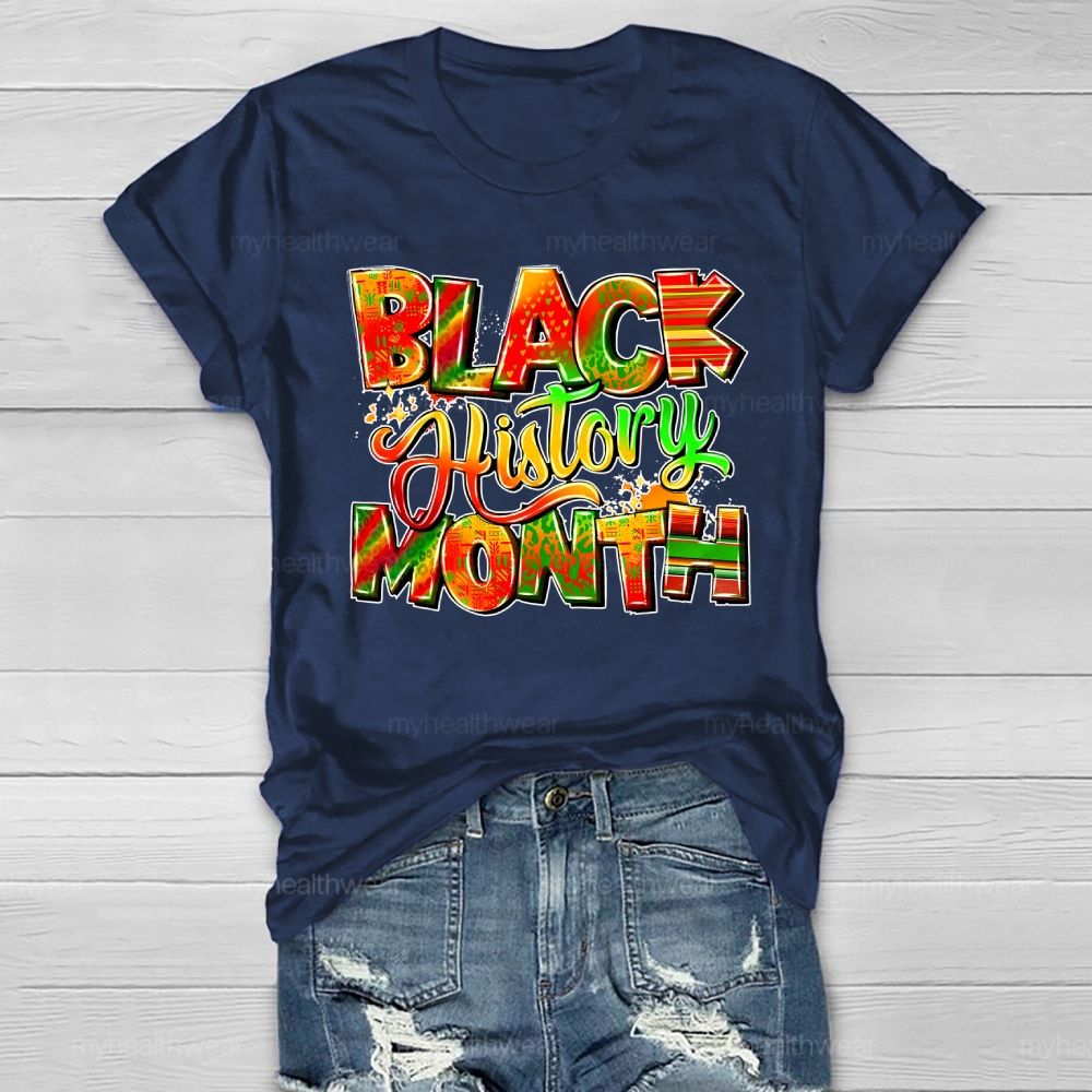 Black History Month Healthwear T-shirt