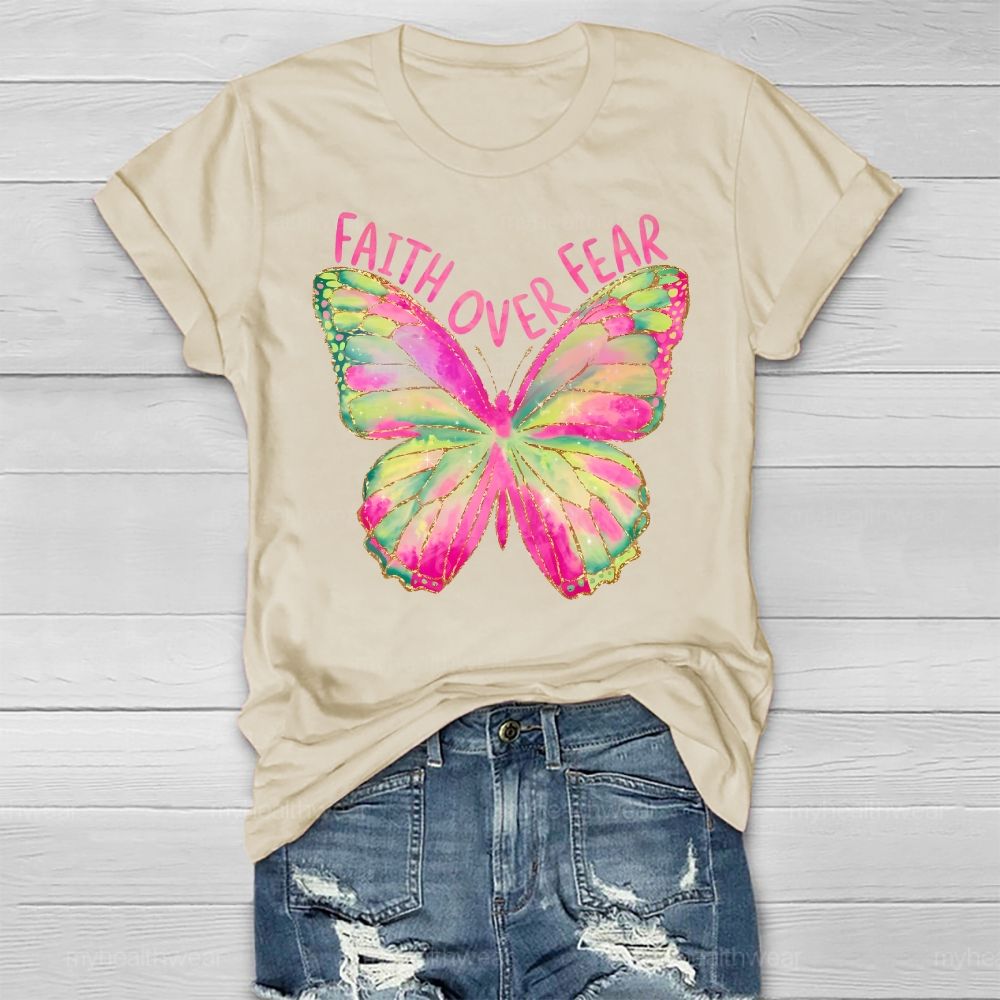 Faith Over Fear Butterfly Healthwear T-shirt